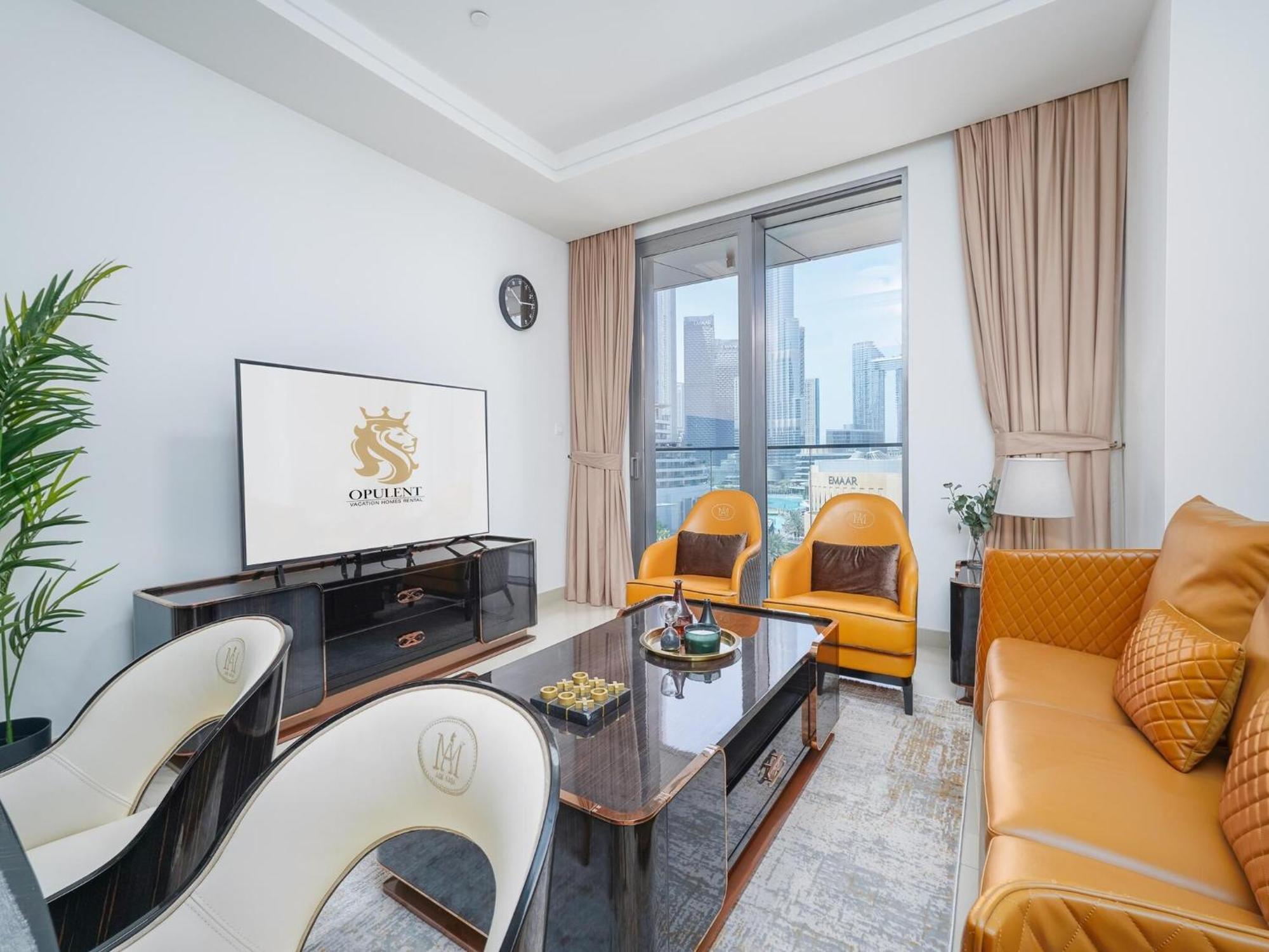 Luxurious Stylish Apartments Across Dubai Mall Burj Khalifa City Views מראה חיצוני תמונה
