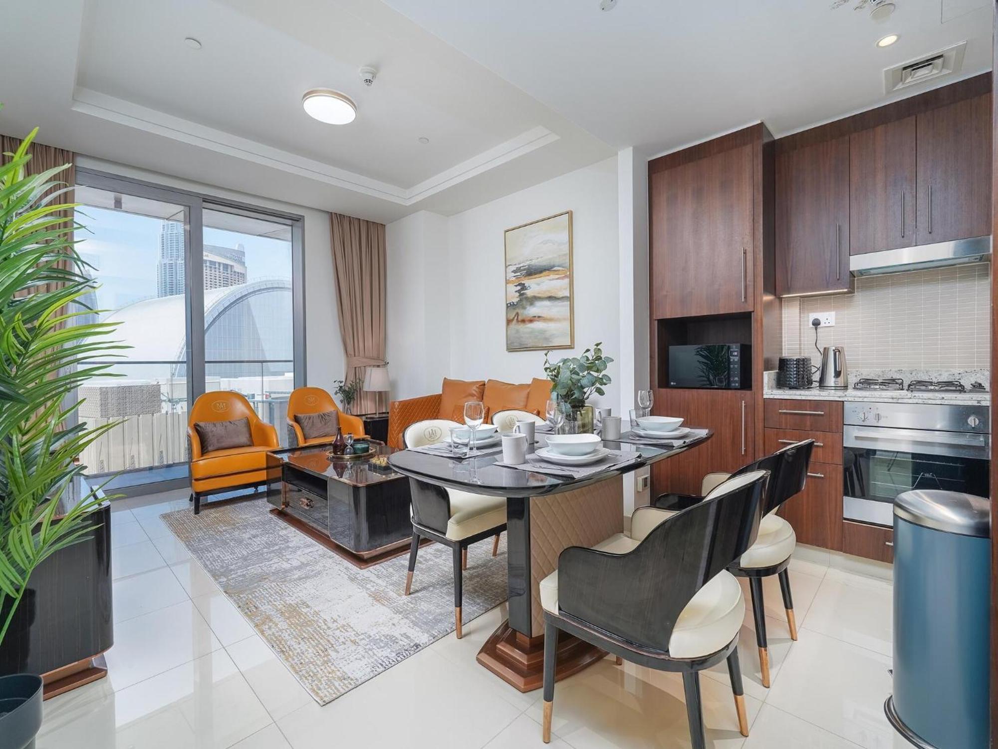 Luxurious Stylish Apartments Across Dubai Mall Burj Khalifa City Views מראה חיצוני תמונה
